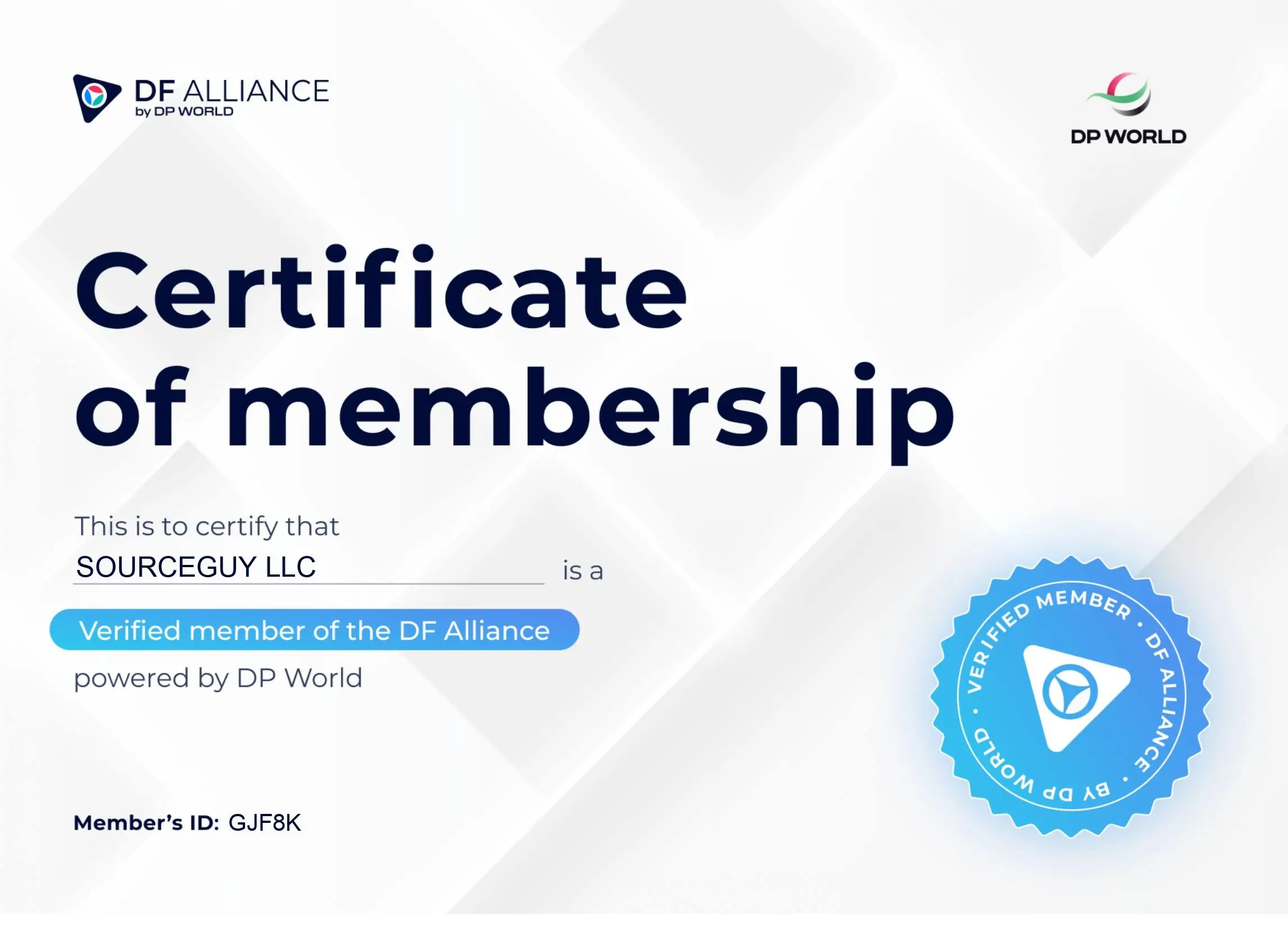 Certificate-DF-Alliance-by-DP-World-Certificate-0001-